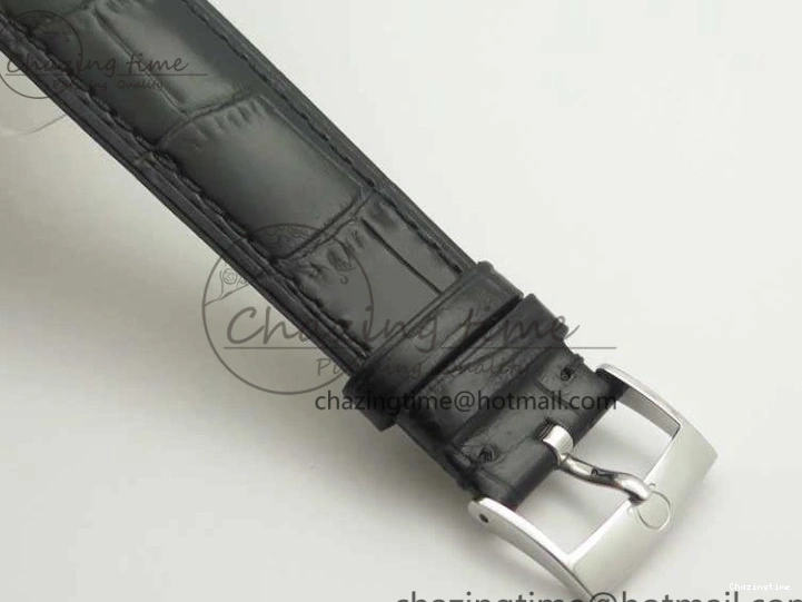 0227 FashionForward De Ville SS MK 1:1 Best Edition White Dial SS Markers On Leather Strap Miyota 9015 V 8077